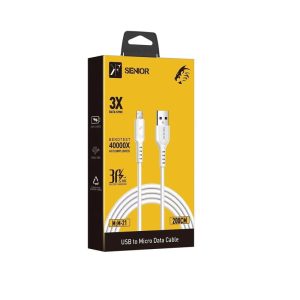 کابل شارژ 2 متری میکرو برند KF SENIOR مدل M-21